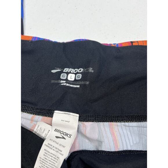 Brooks Colorful Pull on Active Lite Running Legging Size L - Picture 4 of 8